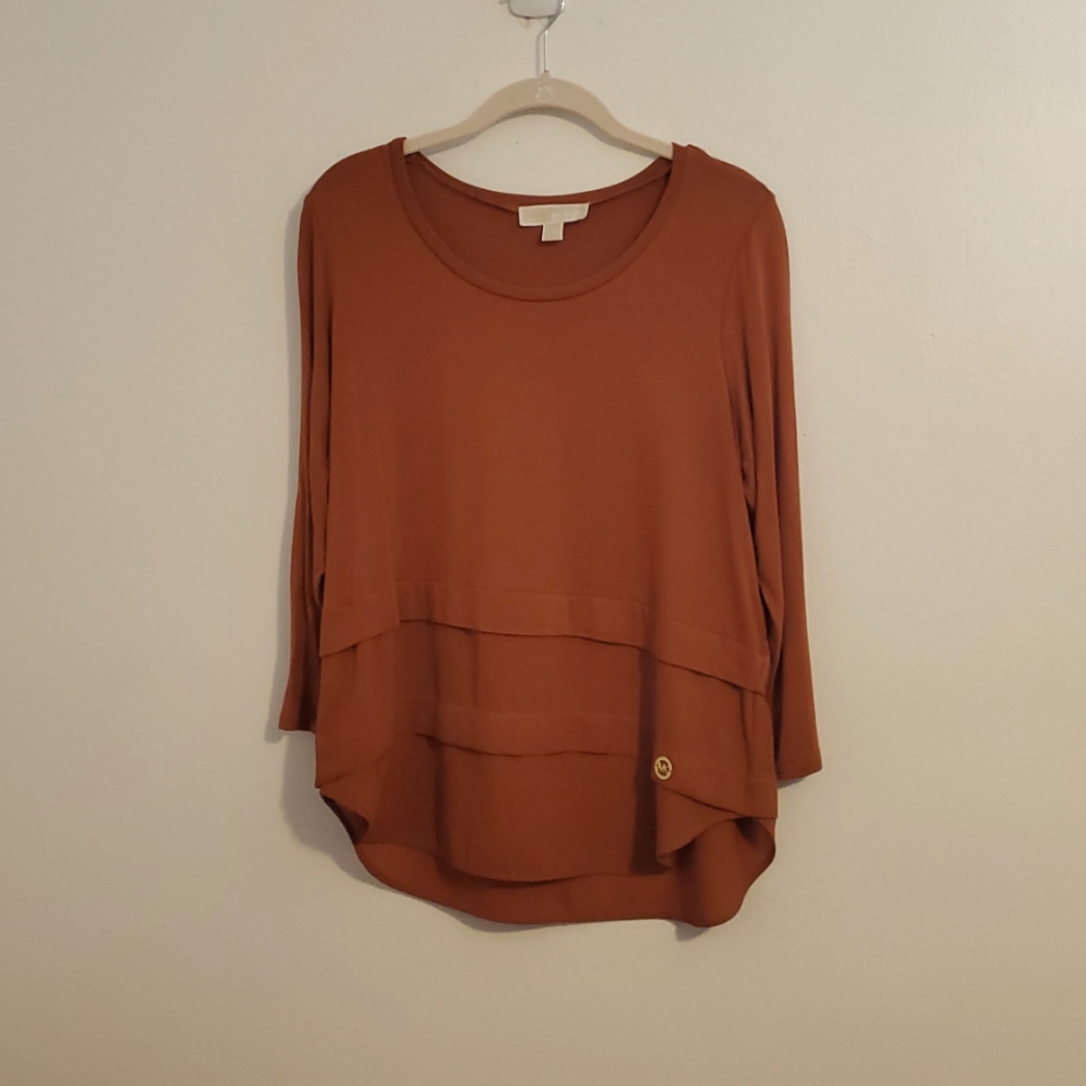 EuC Michael Kors Tiered Longsleeve  Tunic Top